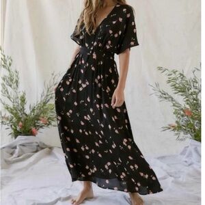 Christy Dawn The Lottie Dress Floral V Neckline Midi Dress XL